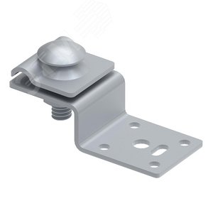 Изображение товара Соединитель-опора с отверстием для крепления прутка 6-10 мм на металлоконструкциях, горячеоцинкованная сталь (шт)