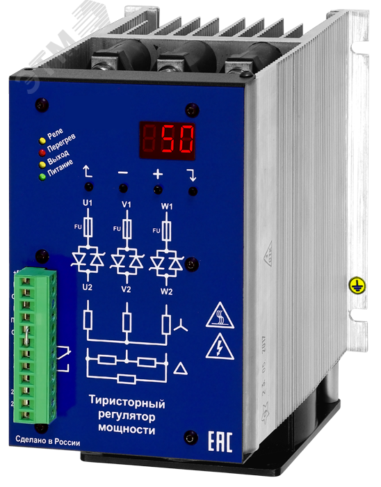 Изображение товара Тиристорный регулятор ТРМ-3МN-60-RS485 - управление мощностью