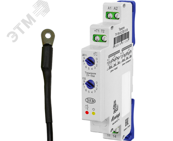 Изображение товара Термореле ТР-15М AC230В УХЛ2 с ТД-2 для контроля температуры