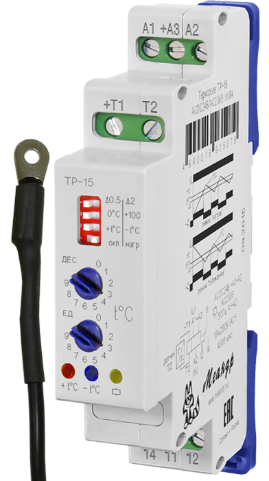 Реле ТР-15 DC12В УХЛ2 с ТД-2