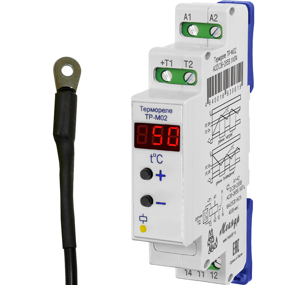 Реле ТР-М02 ACDC10-30В УХЛ2 с ТД-2