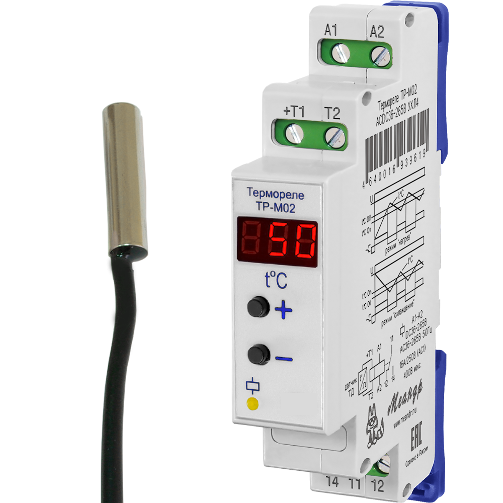 Реле ТР-М02 ACDC10-30В УХЛ2 с ТД-3