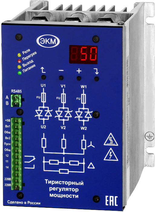 Регулятор мощности тиристорный ТРМ-3МN-30-RS485