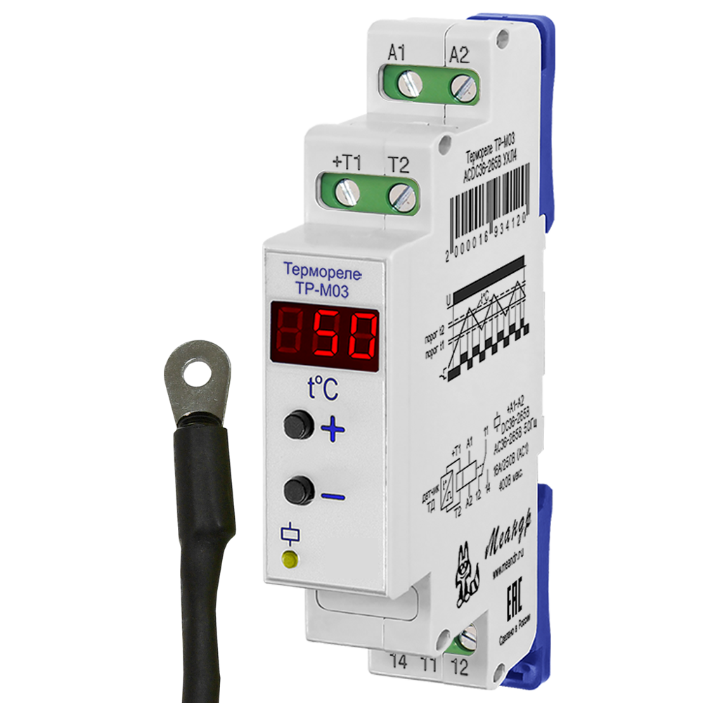 Реле ТР-М03 ACDC10-30В УХЛ2 с ТД-2