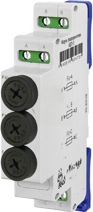 Модуль держателя предохранителя МДП-1 10А AC250В УХЛ4