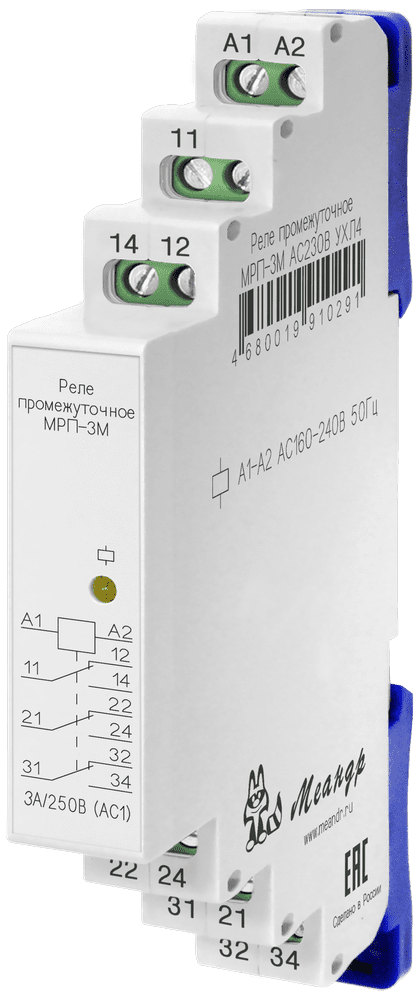 Реле промежуточное МРП-3М AC230В УХЛ4