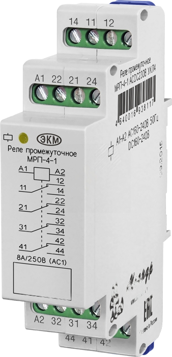 Реле промежуточное МРП-4-1 ACDC24В УХЛ4