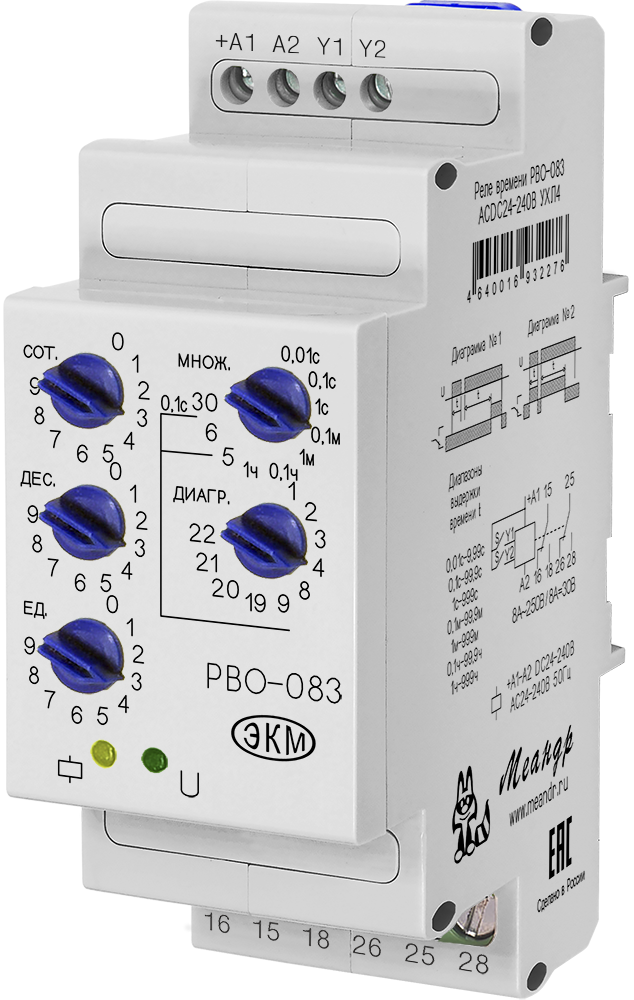Реле времени РВО-083 АСDC24-240В УХЛ2
