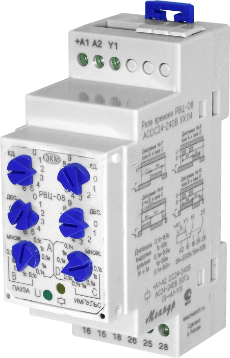 Реле времени РВО-08 ACDC24-240В УХЛ2