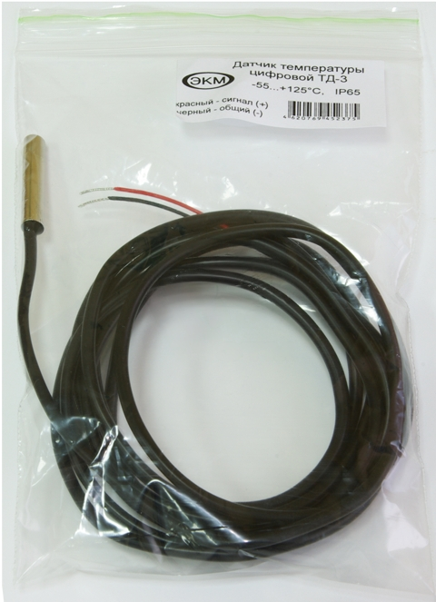 Датчик температуры ТД-3 -55...+125С 2м для ТР