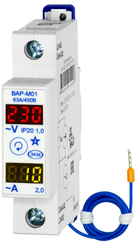 Вольтметр/амперметр ВАР-М01 63А/450В УХЛ4
