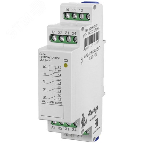 Изображение товара Реле промежуточное МРП-4-1 ACDC48В УХЛ4 (шт)