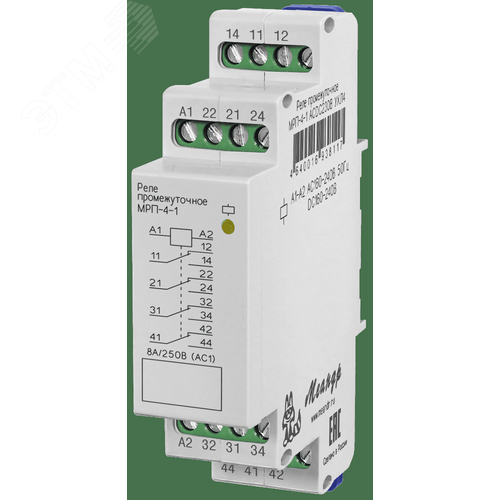 Изображение товара Реле промежуточное МРП-4-1 ACDC48В УХЛ4 (шт)