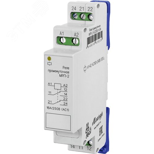 Изображение товара Реле промежуточное МРП-2 AC400В УХЛ4 (шт)