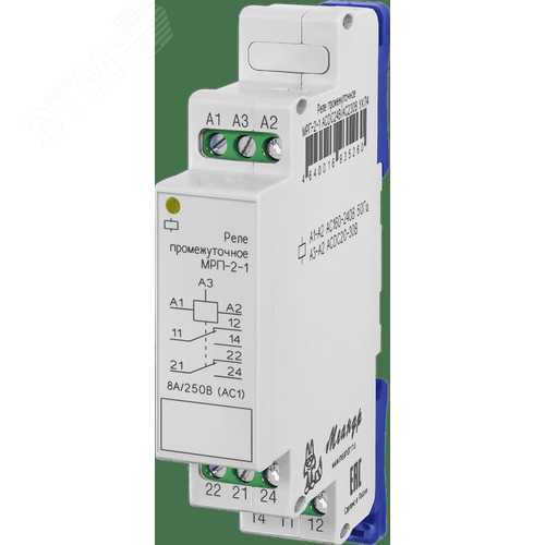 Изображение товара Реле промежуточное МРП-2-1 ACDC12В УХЛ4 (шт)