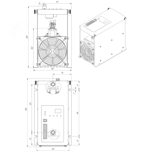 Изображение товара Регулятор мощности тиристорный TPM-1M-180-RS485 (шт)