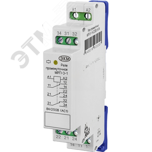 Изображение товара Реле промежуточное МРП-3-1 ACDC12В УХЛ2 (шт)