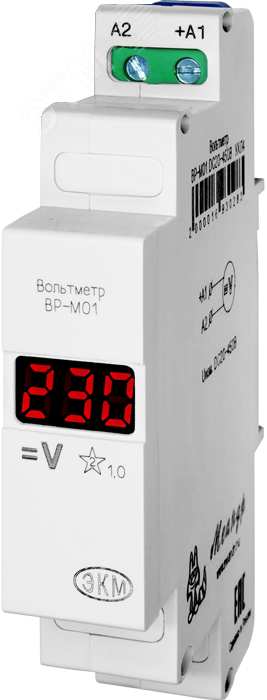 Изображение товара Цифровой промышленный вольтметр Меандр ВР-М01 для контроля напряжения