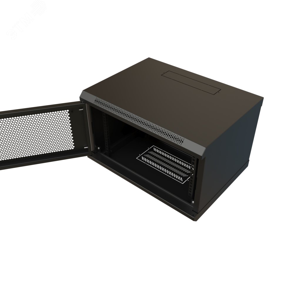 Шкаф настенный 19-дюймовый 19'' 9U 500x600х450мм металлическая передняя ...