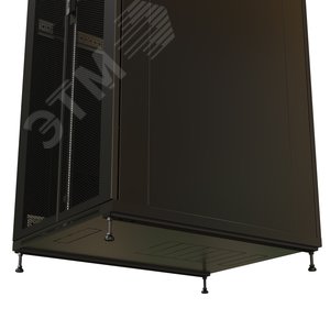 Шкаф напольный 19-дюймовый 42U 2055x800х600 мм ВхШхГ перед. и зад. распашные перфорированные двери 75% черный
