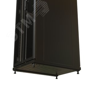 Шкаф напольный 19-дюймовый 22U 1166х600х600 мм ВхШхГ перед. и зад. распашные перфорированные двери 75% черный