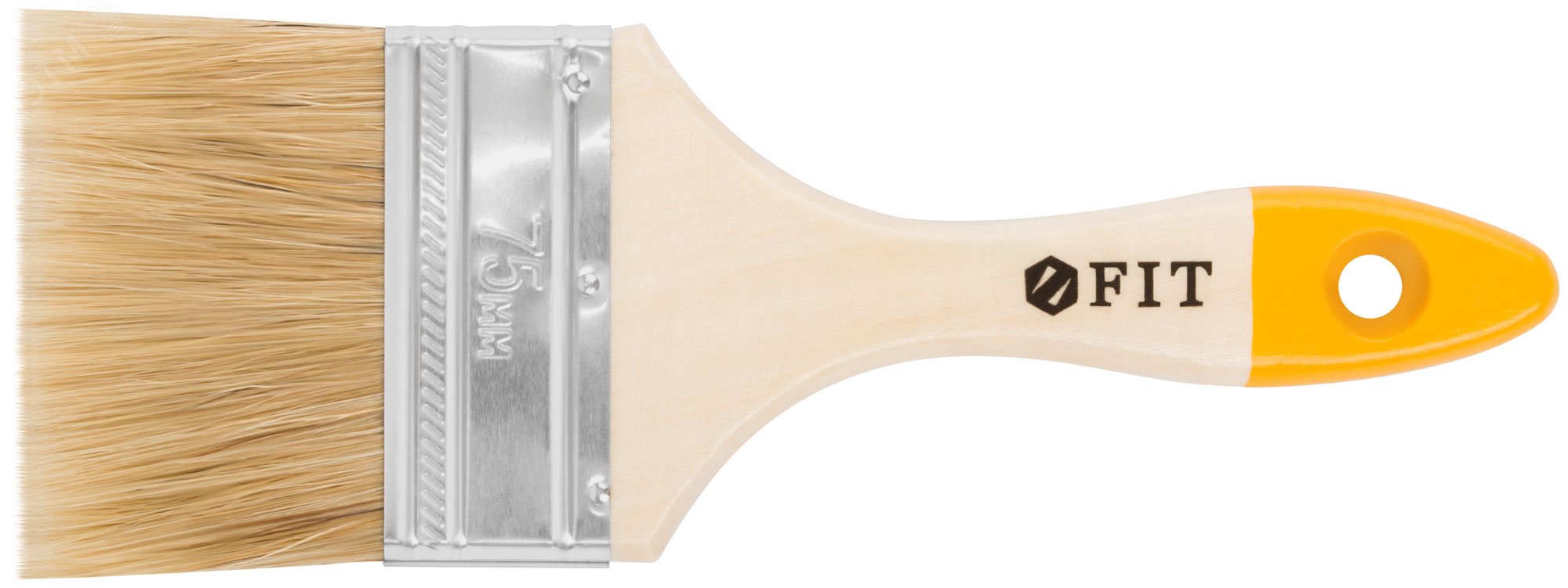 Изображение товара Кисть флейцевая 'Стандарт-Плюс' 75 мм с деревянной ручкой