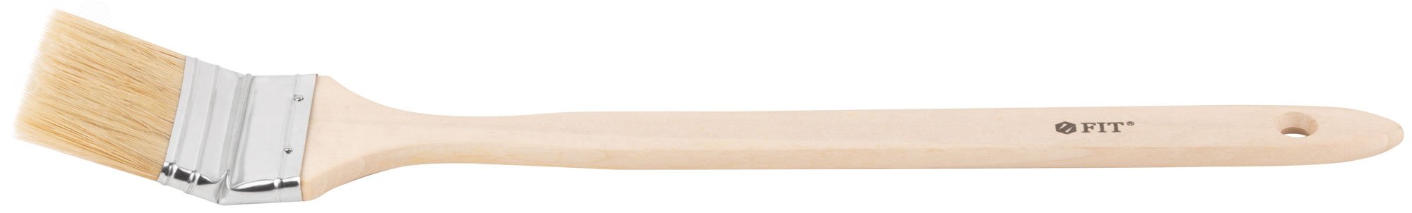 Изображение товара Кисть радиаторная натуральная щетина деревянная ручка 63 мм