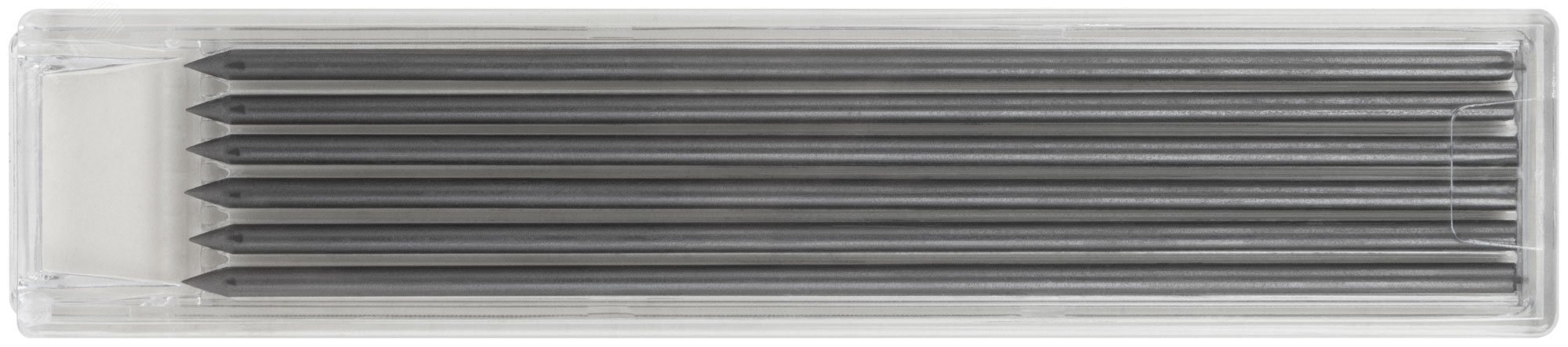 Изображение товара Грифели сменные для строительного карандаша черные 6 шт