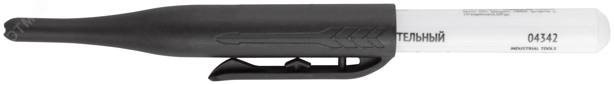 Изображение товара Строительный перманентный маркер с удлиненным пером 1 мм черный