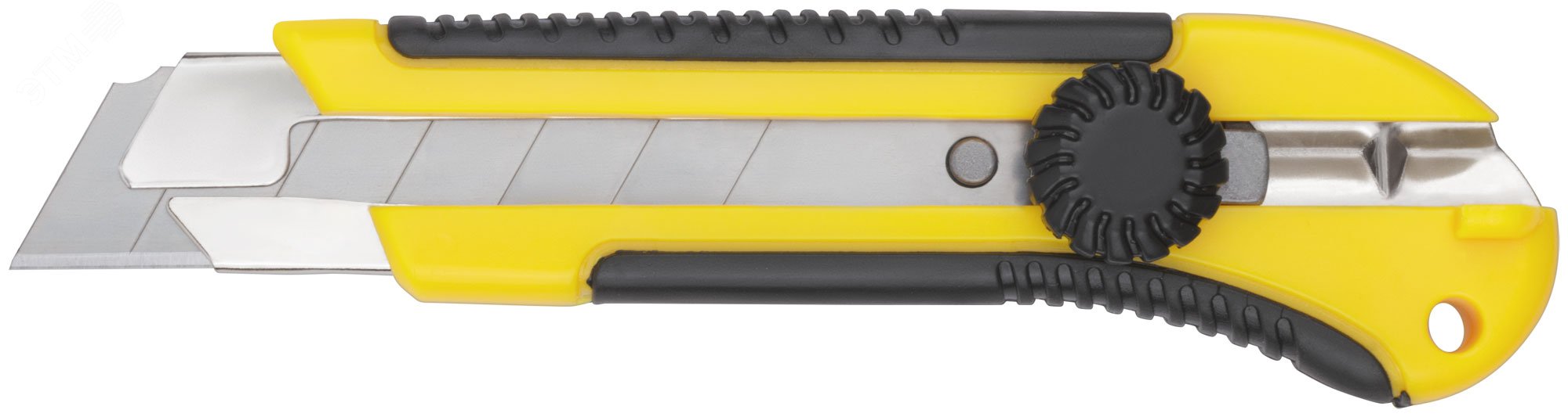 Изображение товара Технический нож с сегментированным лезвием 25 мм прорезиненный усиленный