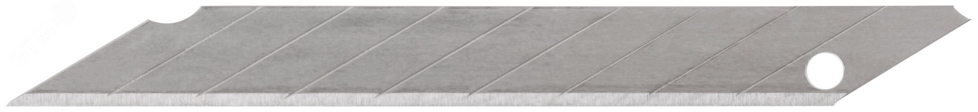 Изображение товара Лезвия для ножа 9 мм 9 сегментов с углом 30 градусов SK5 10 шт