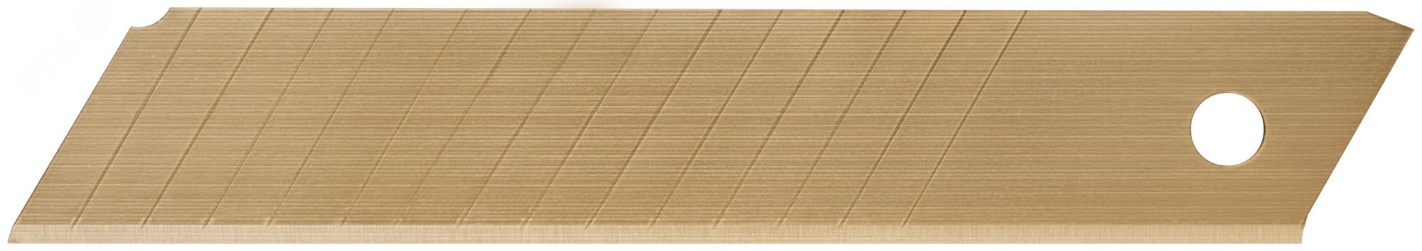 Изображение товара Лезвия сегментированные 18 мм, 15 сегментов, 0,4 мм, 5 шт с нитридом титана