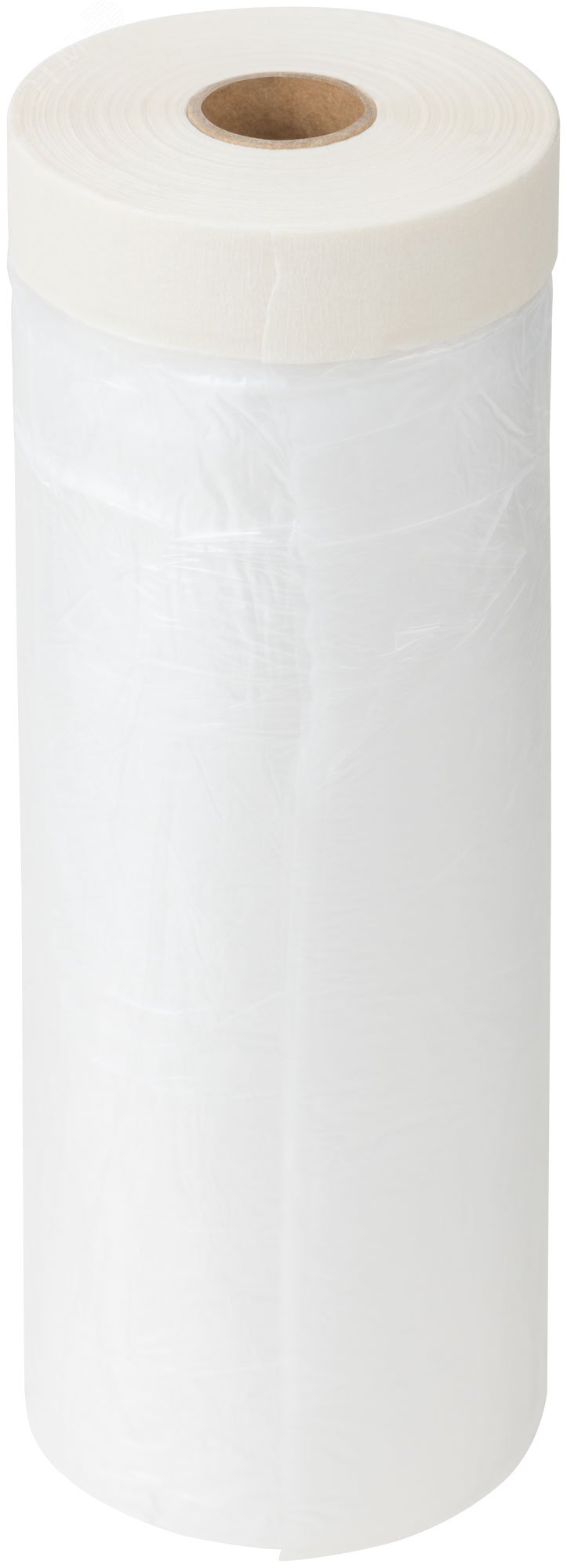 Изображение товара Пленка укрывная с клейкой лентой 10мкм 2400мм х 15м прозрачная