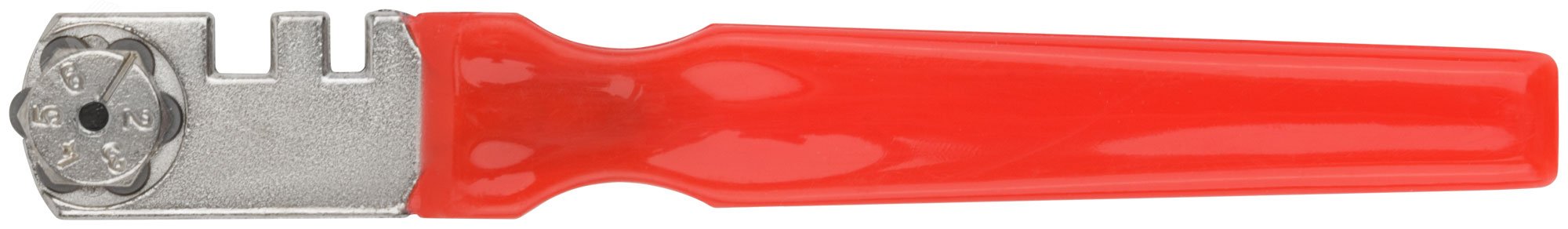 Изображение товара Стеклорез роликовый 6 роликов пластиковая ручка для резки стекла 5 мм