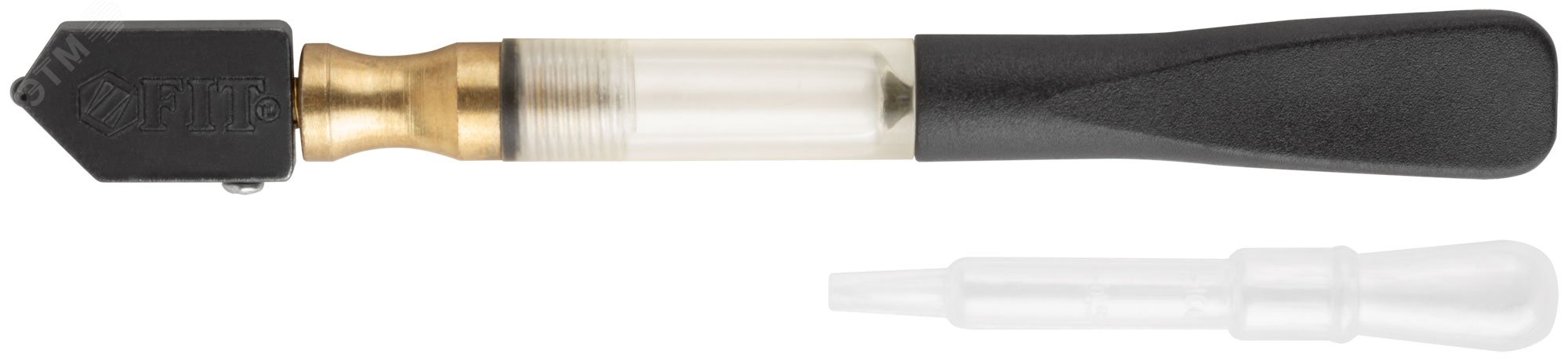 Изображение товара Стеклорез роликовый масляный FIT для стекла до 10 мм с сменным роликом