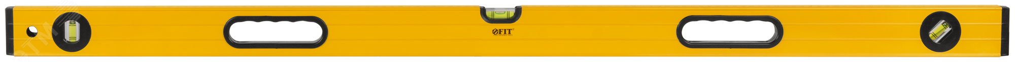 Изображение товара Строительный уровень Янтарь FIT IT с 3 глазками и эргономичными ручками