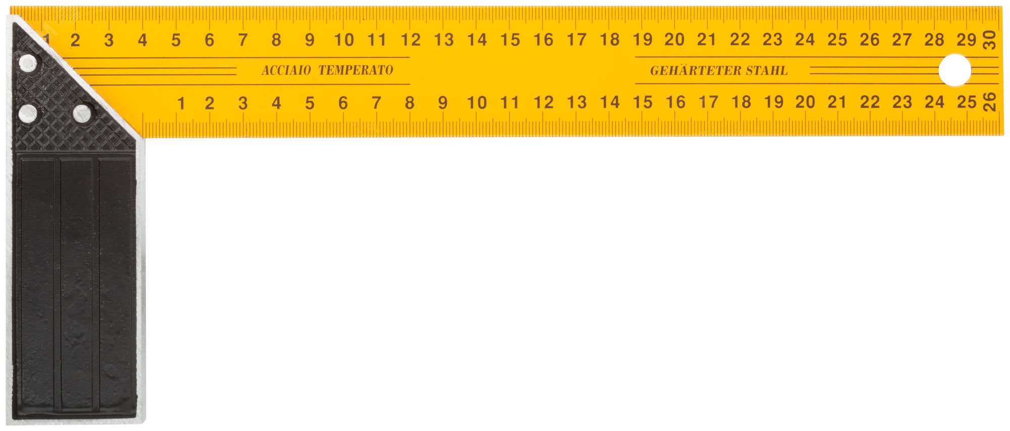 Изображение товара Угольник столярный желтый усиленный 300 мм (шт)