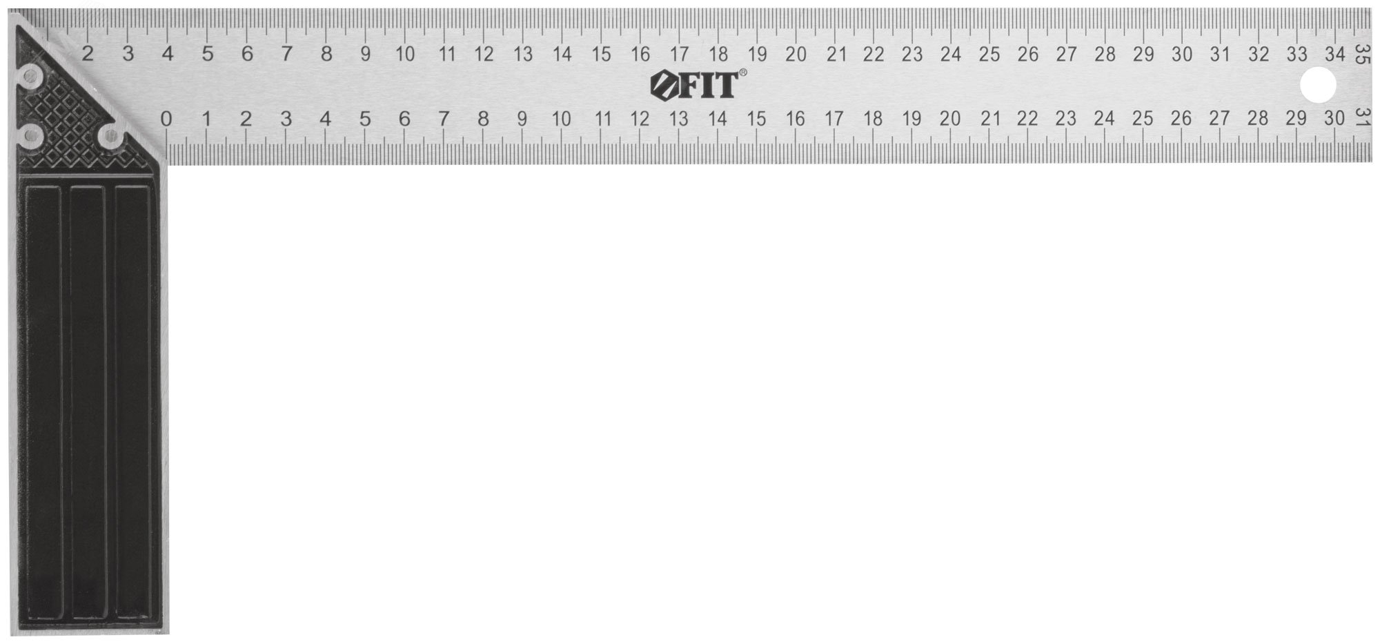 Изображение товара Угольник столярный FIT IT 350 мм с рифленой шкалой