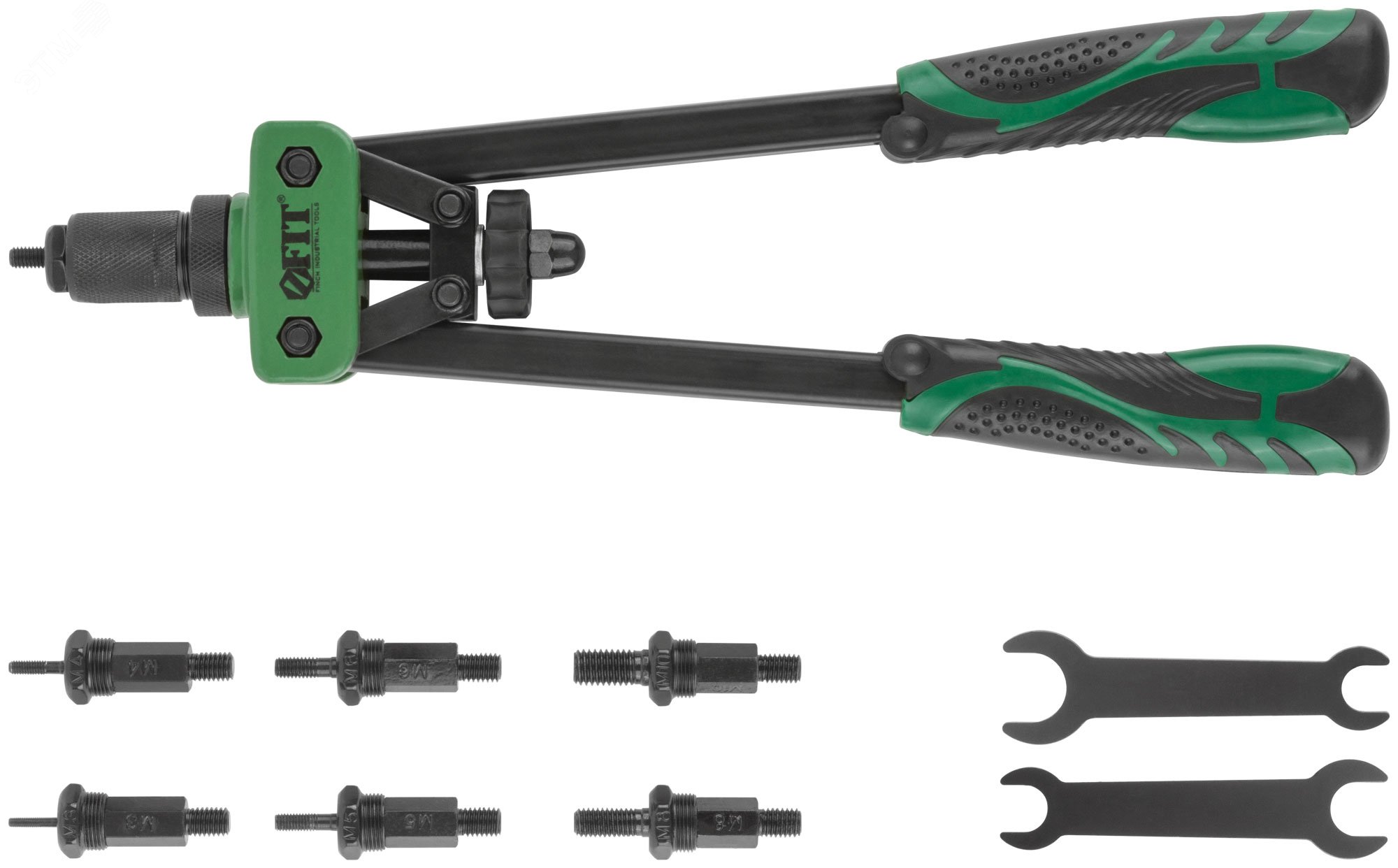 Изображение товара Двуручный силовой заклепочник Профи для резьбовых заклепок М3-М10 от FIT