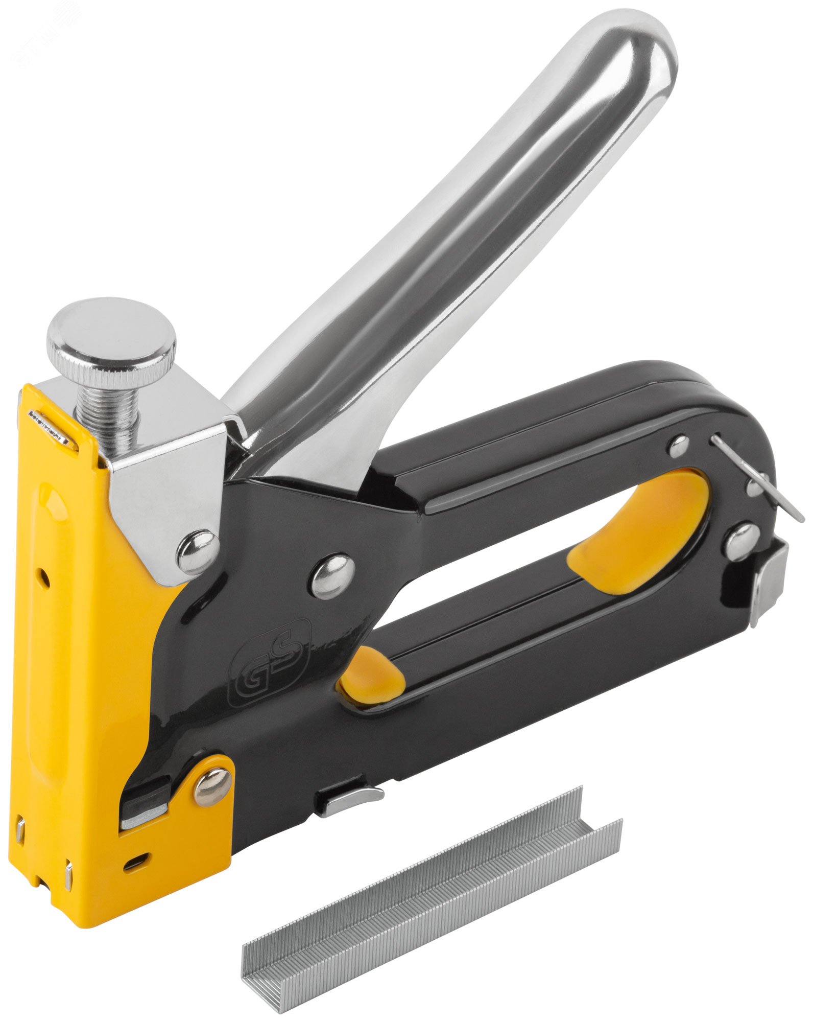 Изображение товара Степлер для узких скоб тип 53 4-14 мм с регулировкой силы удара металлический корпус