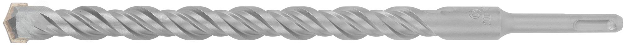 Изображение товара Бур по бетону SDS PLUS с двойной спиралью и W-образной вставкой 20 х 310 мм