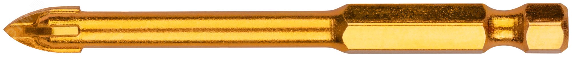 Изображение товара Сверло по кафелю FIT IT с титановым покрытием и U-образным хвостовиком 6 мм