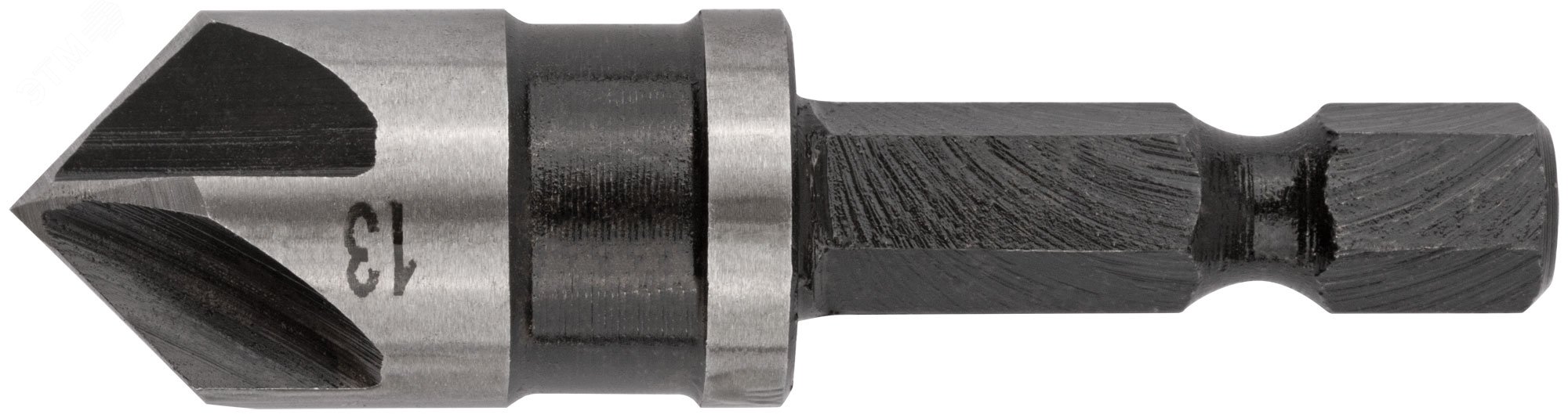 Изображение товара Зенкер конический, легированная сталь, хвостовик под биту, 13 мм (шт)