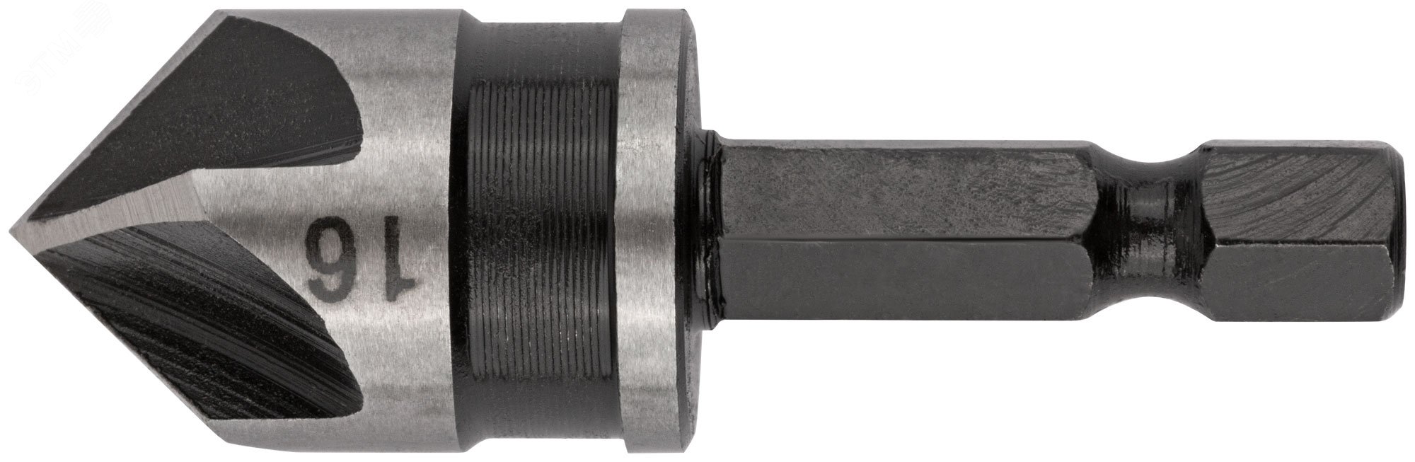 Изображение товара Зенкер конический, легированная сталь, хвостовик под биту, 16 мм (шт)