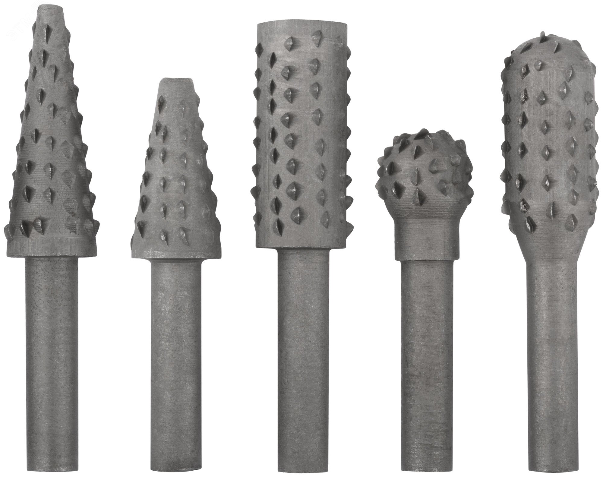 Изображение товара Набор шарошек по дереву FIT IT 5 шт для дрели и граверов