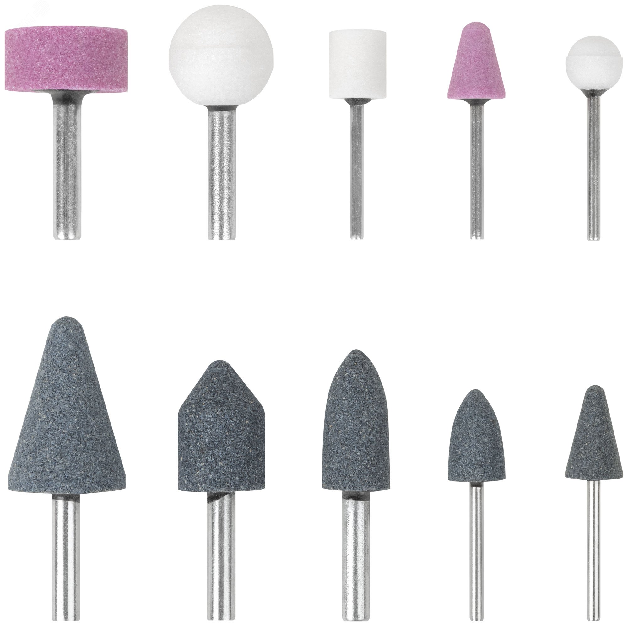 Изображение товара Шарошки абразивные по металлу 10 шт. монокристаллический оксид алюминия Р60