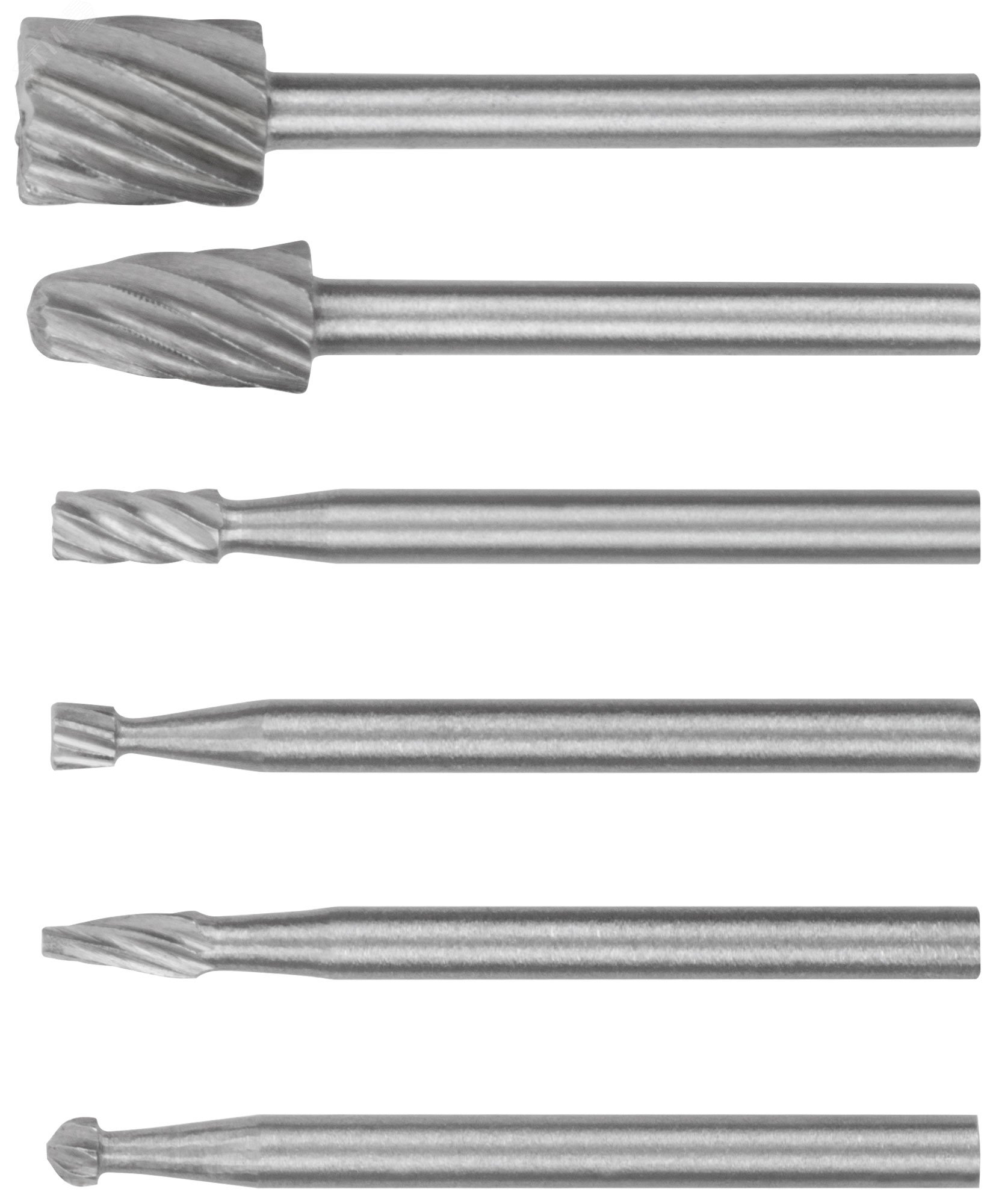 Изображение товара Набор мини-шарошек по металлу FIT IT 6 шт для обработки кромок и отверстий