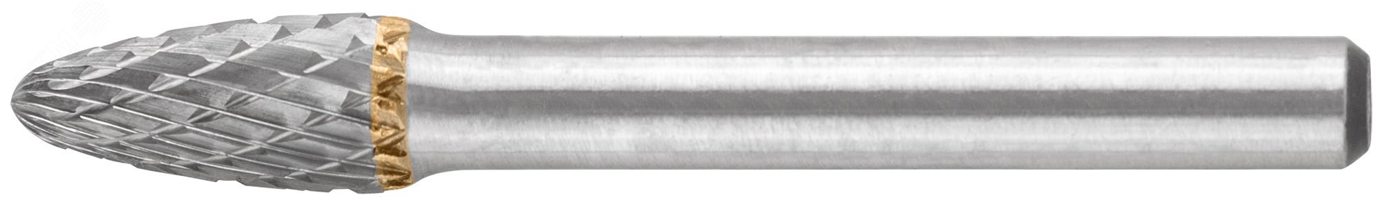 Изображение товара Карбидная шарошка для металлообработки 8mm диаметр 6mm хвостовик параболическая форма
