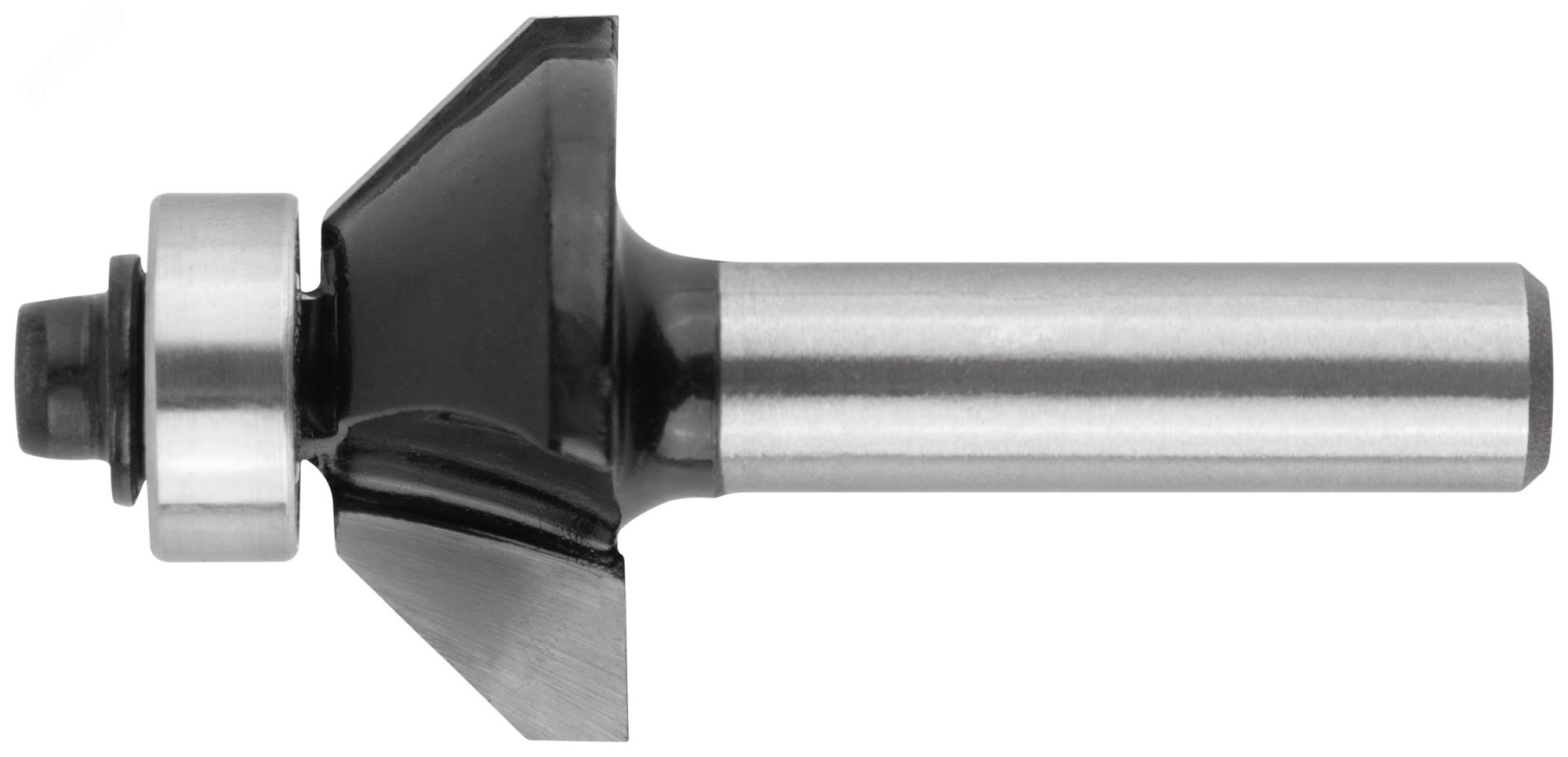 Изображение товара Кромочная конусная фреза с нижним подшипником 25x50 мм, диаметр 8 мм, угол 45 градусов