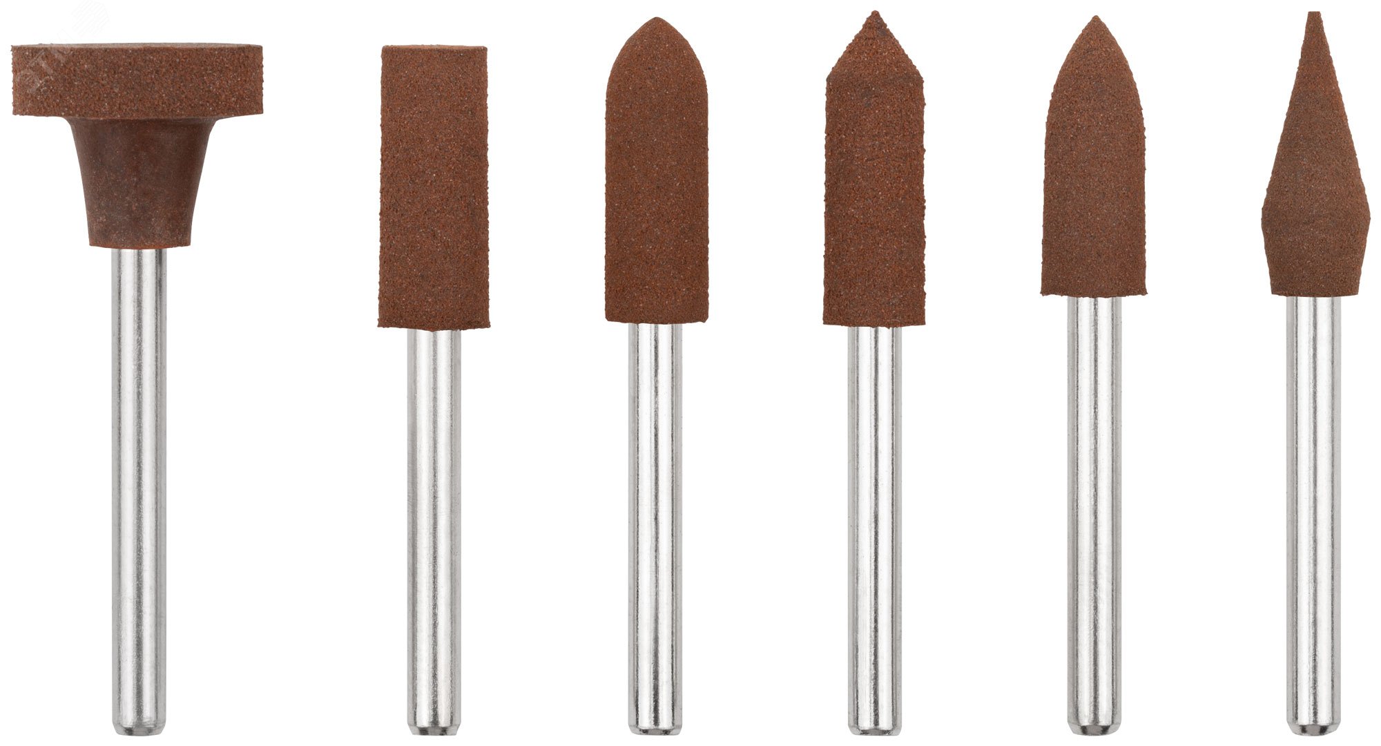 Изображение товара Насадки резиновые полировальные средней зернистости, набор 6 шт (шт)